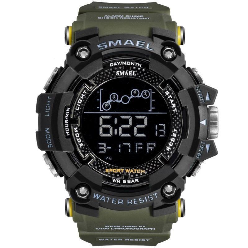 Relógio Smael Militar 1802 - Digital Watch relógio 024 AmploTech Pulseira Militar 
