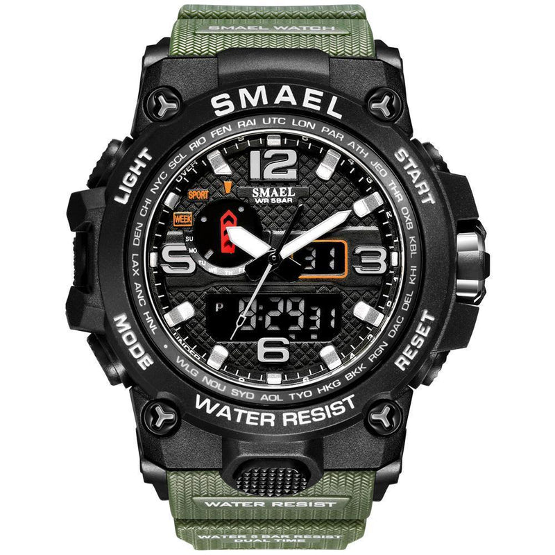 Relógio Smael Shock - Militar Watch relógio 032 AmploTech Verde 