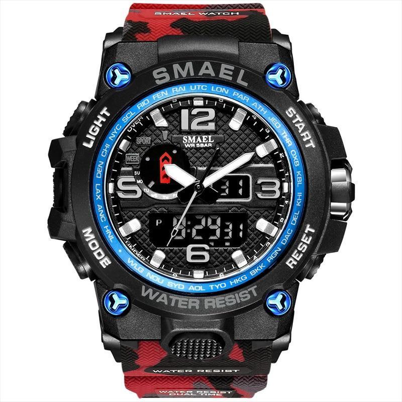 Relógio Smael Shock - Militar Watch relógio 032 AmploTech Vermelho 